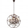 Подвесная люстра LOFT IT Foucaults Orb Crystal LOFT1897/8